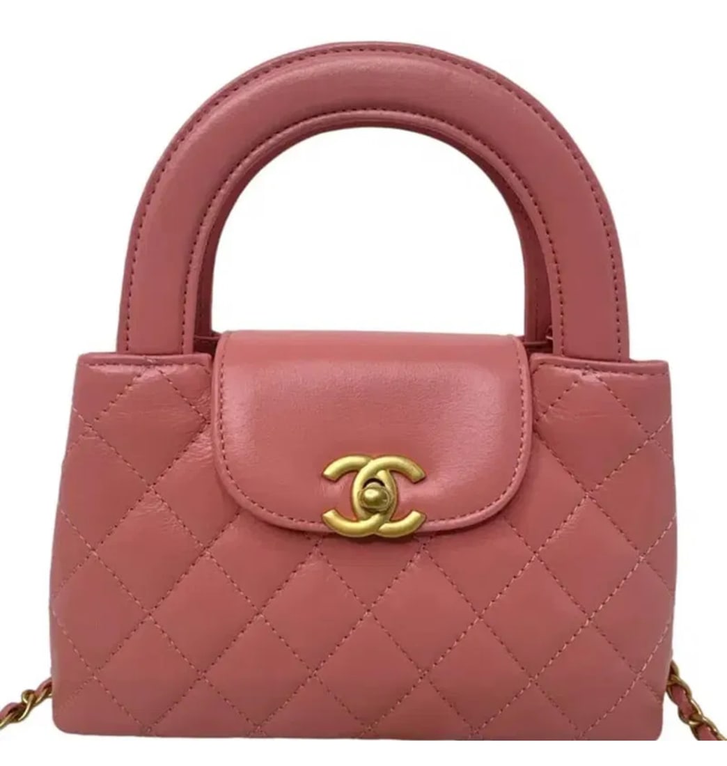 Chanel Nano Kelly Shoper Pink Bag: Size: 7.5 in x 5 in x 2.2 in -Made in Italy- Includes Box and dust bag. Shipping only. In good condition. All sales are final,please inspect all the items before bidding.