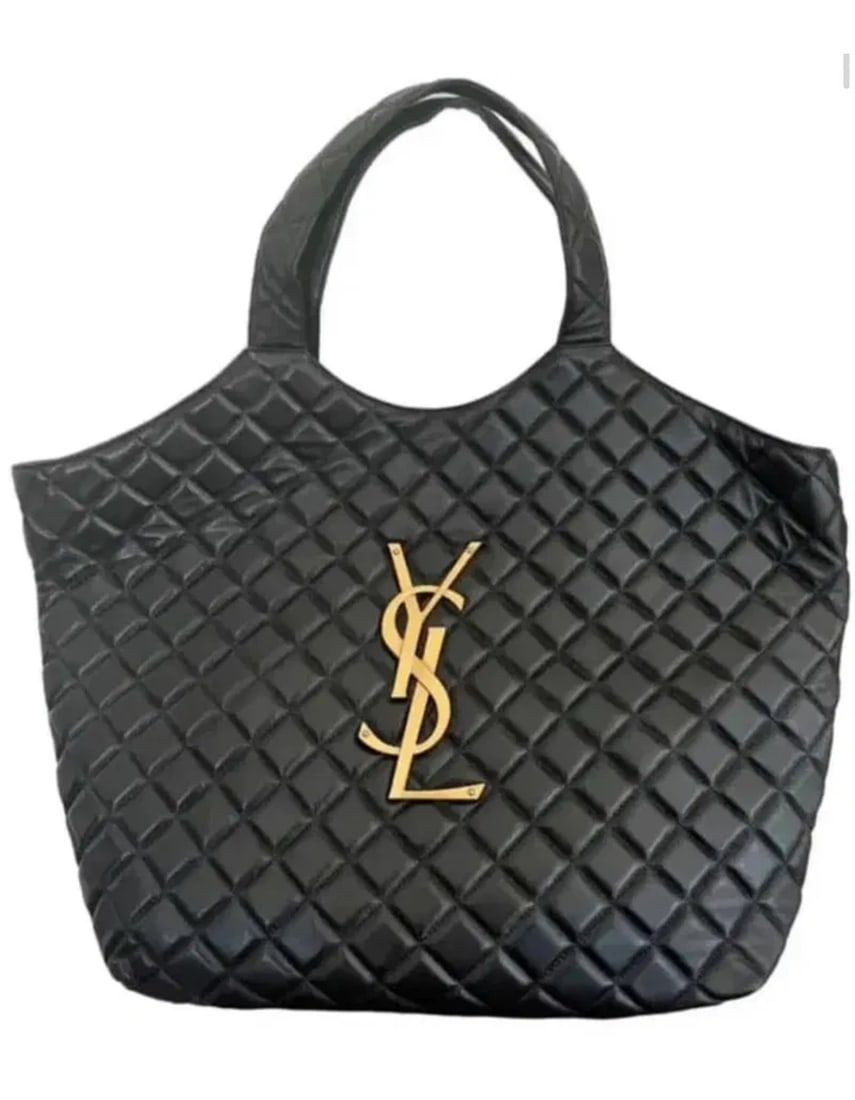 YSL SAINT laurent Maxi Bag: Size: 14.5 in x 16.5 x 3.5 in 0Made in Italy- Includes Box and dust bag. Shipping only. In good condition. All sales are final,please inspect all the items before bidding.
