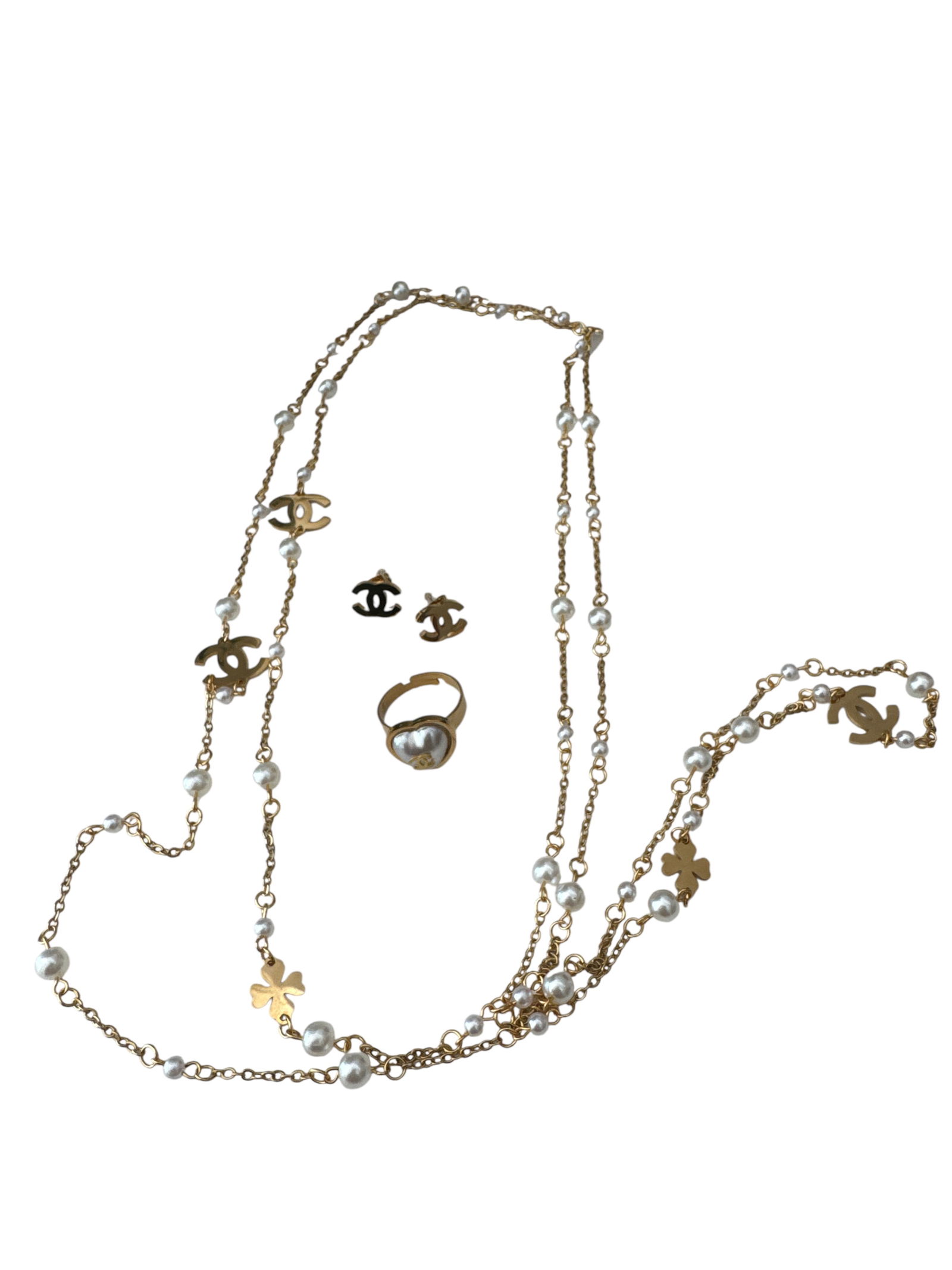 Chanel Heart Bracelet and Necklace Set (1 of 3)