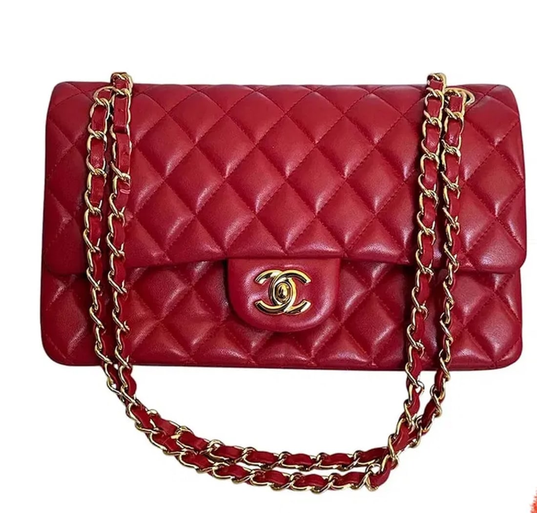 Classic Chanel Red Handbag (1 of 6)