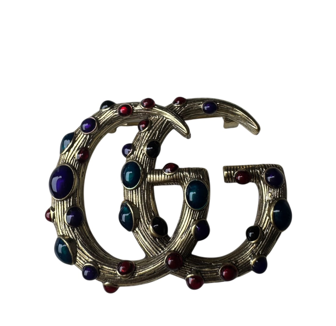 Gucci Double G Brooch (1 of 2)