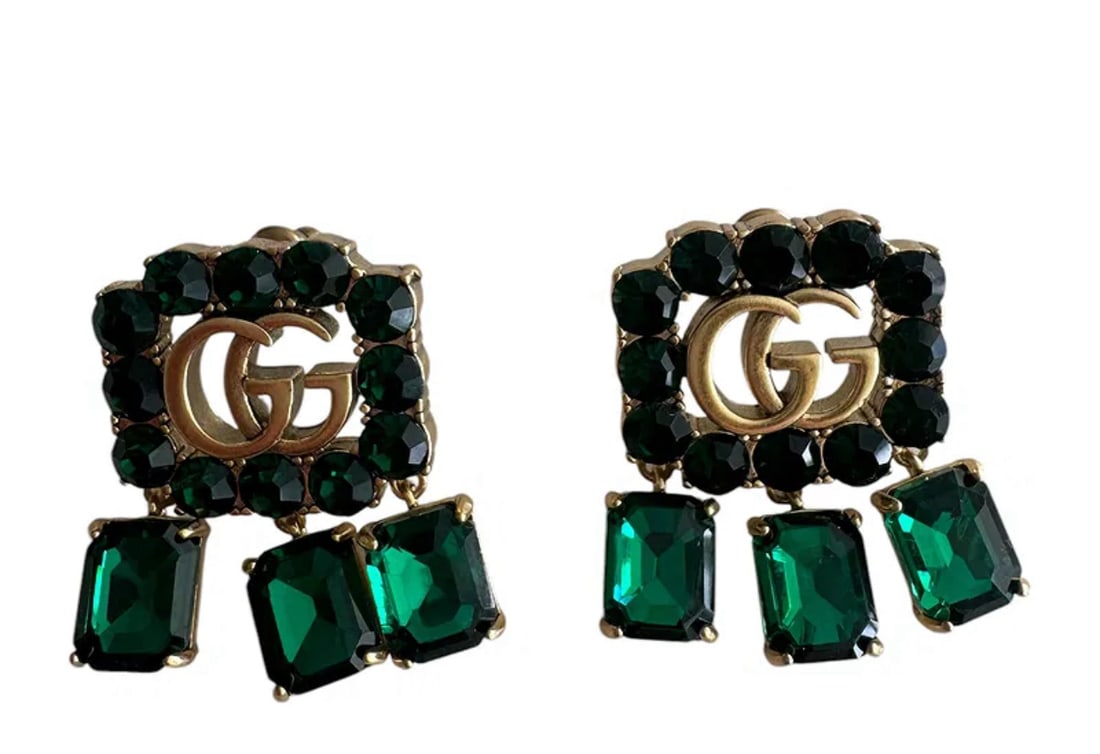 Gucci Green Earrings (1 of 3)