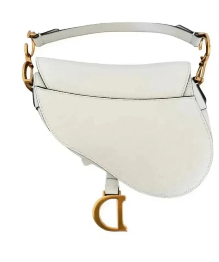 Dior Saddle Mini White Bag (1 of 4)