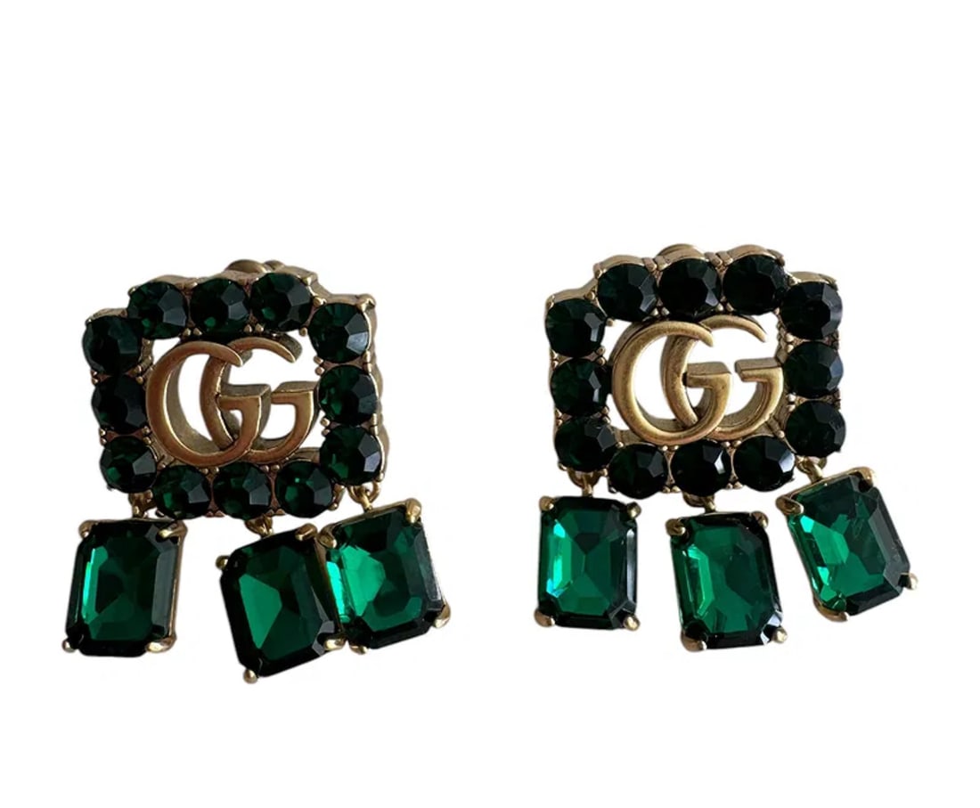 Gucci Green Earrings (1 of 3)
