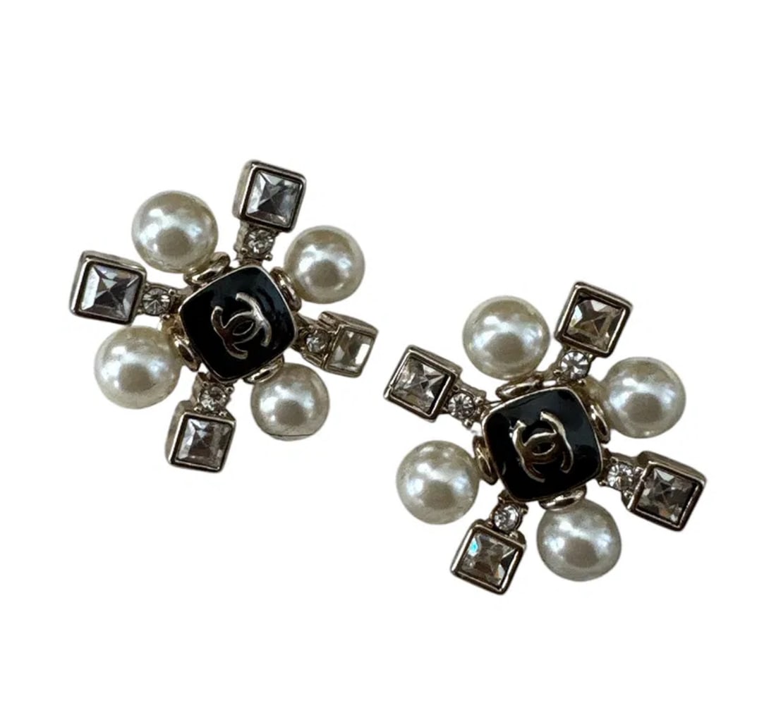 Chanel Earrings: includes box. Shipping Only.