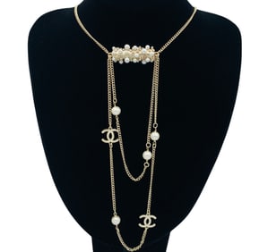 Chanel Faux Pearl Necklace