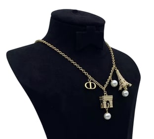 Dior Paris Towe Necklace
