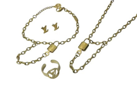 Louis Vuitton  Earrings and Bracelet Set