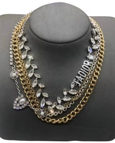 Dior Gold and Silver Necklace