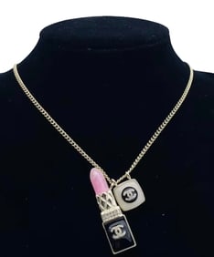 Chanel Lipstick Necklace