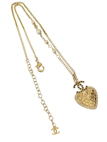 Chanel Gold Heart Necklace