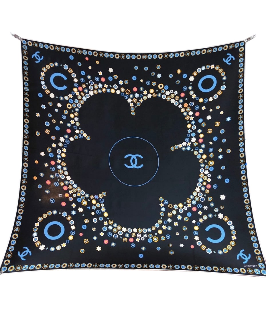 Chanel Silk Scarf (1 of 1)