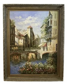 Large Venice Oil Painting