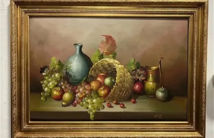 Kitchen Jard and Fruits Painting by Darky