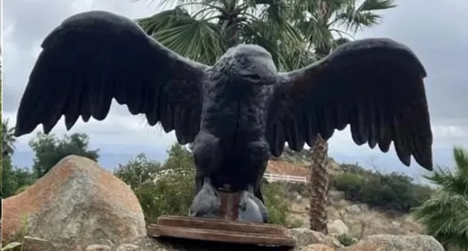 Large Metal Eagle Sculpture