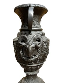 Large Bronze Urn Sculpture