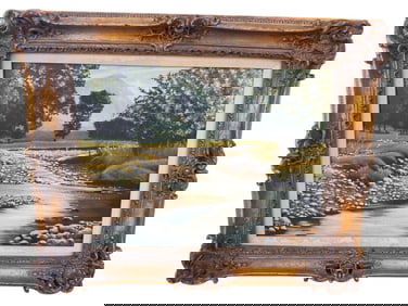 River Landscape Oil Painting