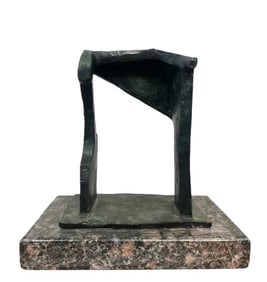 Ruffino Tamayo Abstract Bronze Sculpture