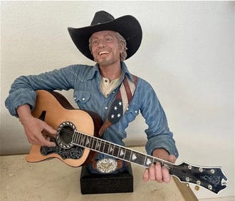 Limited Cowboy Country Guitar Player Sculpture