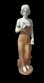 Life Size Marble Lady Sculpture