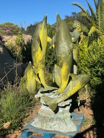 Monumental Bronze Mermaid Fountain Sculpture by Jim Davidson