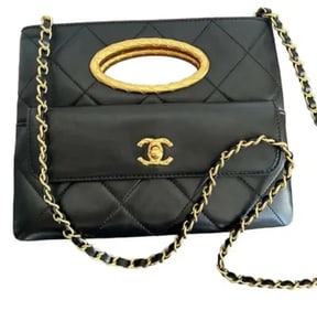 Chanel Leather Clutch Bag