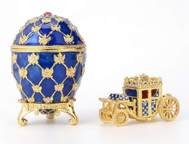Faberge Style Carriage Egg