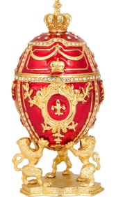 Faberge Style Red Egg