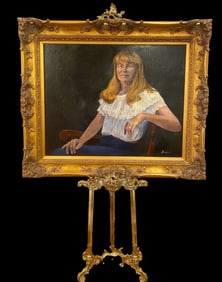 Woman Oil on Canvas Painting by Tom Darrah