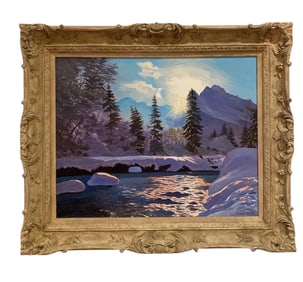 Sunrise Oil Painting By Maurice Green