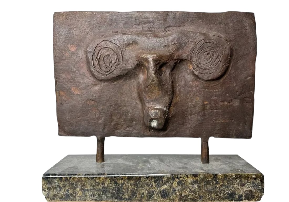 Max Ernst Abstract Sculpture: Size: 9 in x 8.5 in x