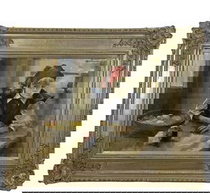 WaterColor Girl in the Kitchen Art by Tom Darrah