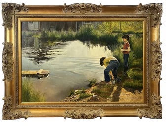 The Pond Oil Painting by Tom Darrah