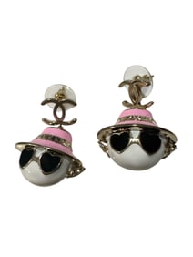 Chanel Pink Earrings