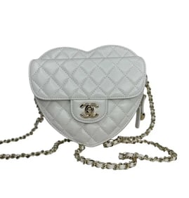 Chanel Heart White Bag