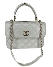 Chanel Quilted CC Flap Handle Bag