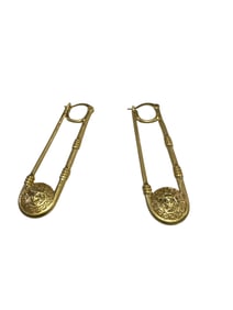 Versace Clip Gold Earrings