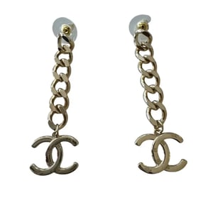 Chanel Metal Gold Earrings