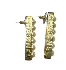 Chanel Parld Gold Earrings