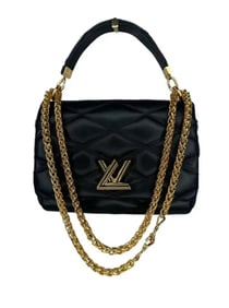 Louis Vuitton Malletage Top Handle Black Bag