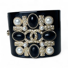Chanel Black Resin Bracelet