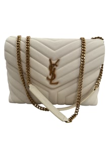 YSL Saint Lauren White Loulou Bag