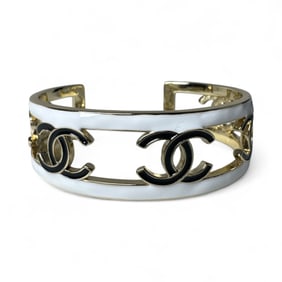 Chanel Gold and White Bracelet