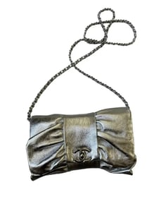 Chanel Silver Clutch Bag
