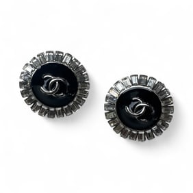 Chanel Black Earrings