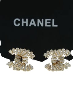Chanel Style Double C Earrings