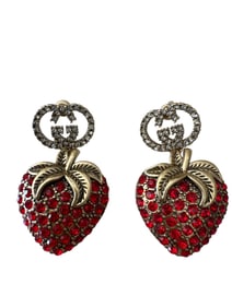 Gucci Style Strawberries Earrings