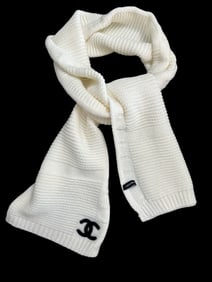 Chanel White Scraf
