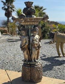 Large Cherubs Bronze Sculpture Fountain