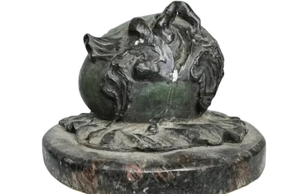 Salvador Dali Abstract Egg Bronze Sculpture